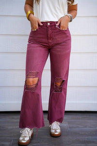 Vervet By Flying Monkey - Super High Rise 90's Vintage Crop Flare Jeans