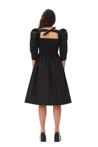 Ganni - Open Neck Smock Dress