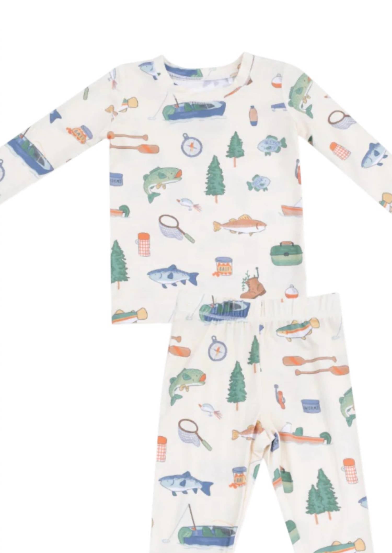 Angel Dear - Kids Gone Fishing Bamboo Pajama Set