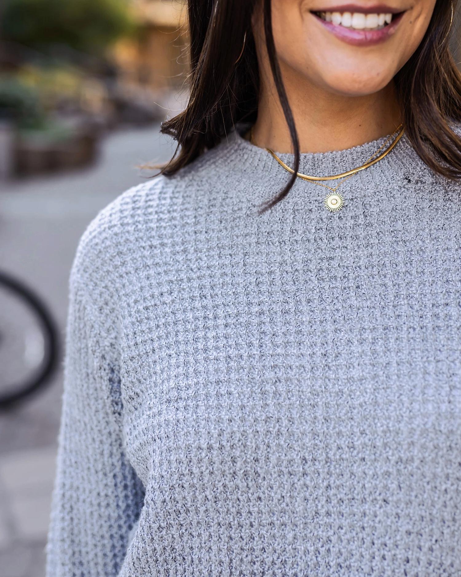 Grace And Lace - Waffle Knit Sweater