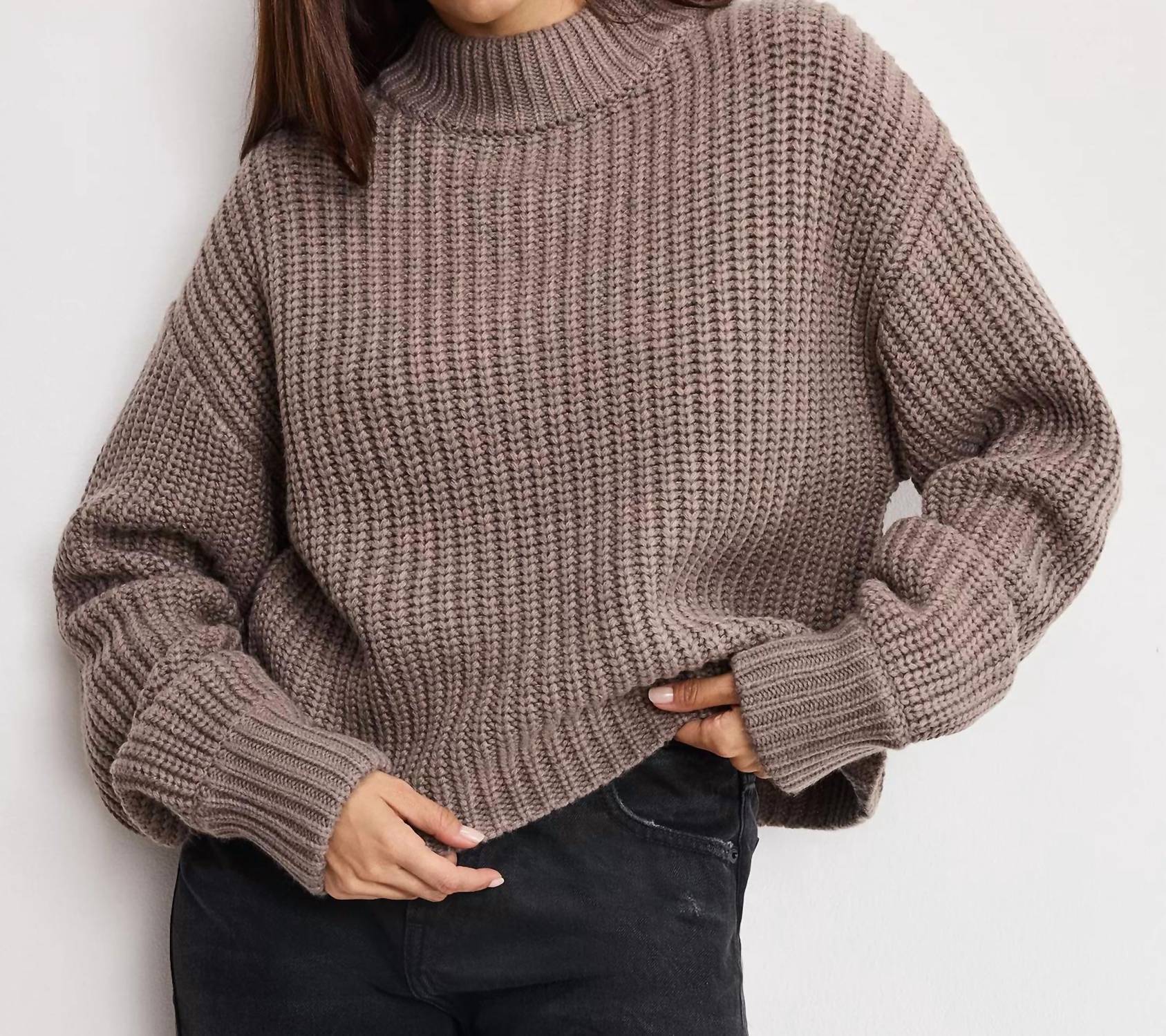 Good American - Chunky Mock Sweater