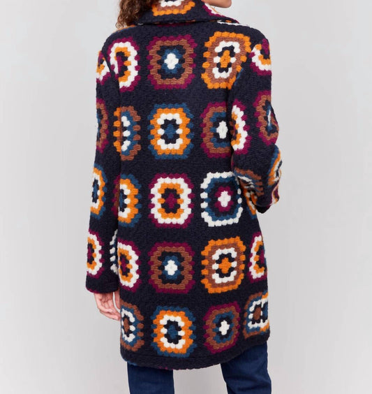 Charlie B - Crochet Square Pattern Coat