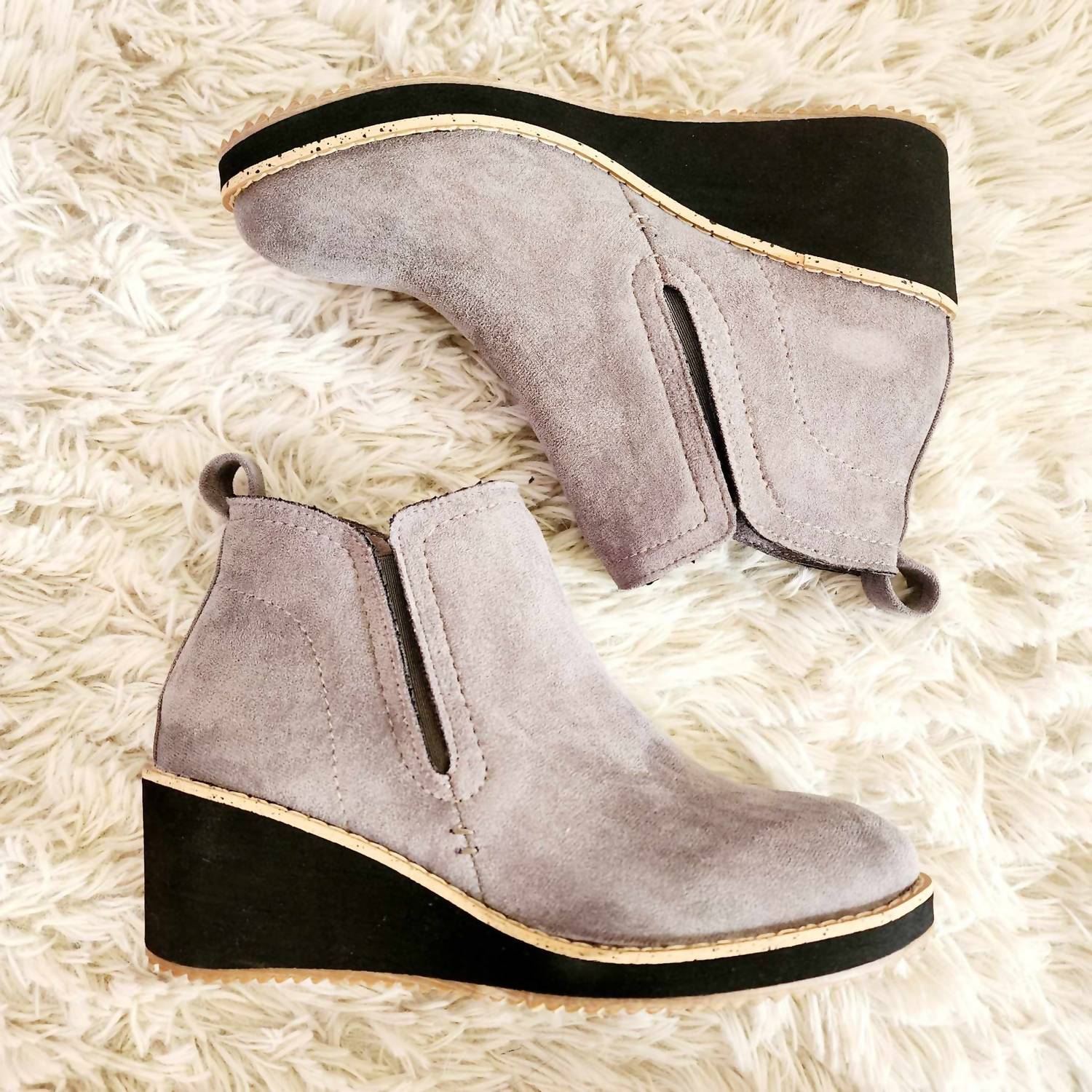 Corkys Footwear Women's Tomb Wedge in grey - women's shoe - view 4