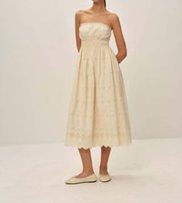 Elodie - Bea Eyelet Off The Shoulder Dress