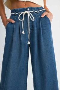 Mable - Rope Tie Jeans