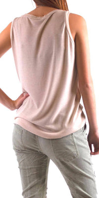 Gigi Moda - Ferno V-Neck Two Tone Tank