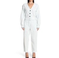 Proenza Schouler Cotton Chambray Jumpsuit in bleach - women's pants