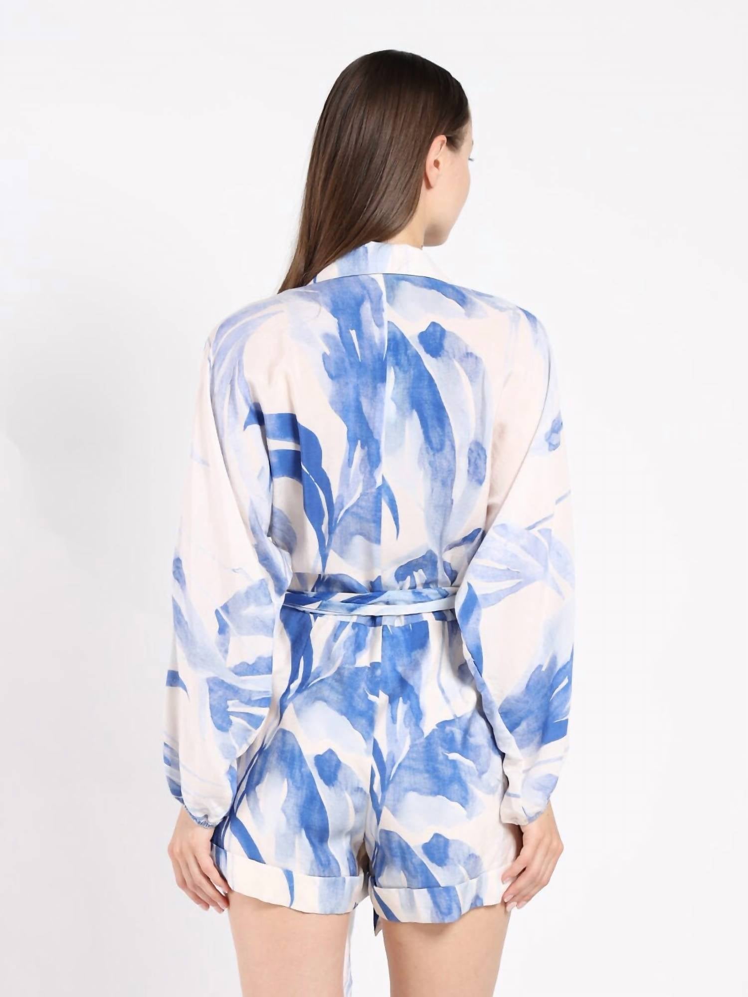 Gracia - Belted Jumpsuit With A Print