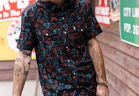 Raised By Coyotes - Men's Texas Bbq Nights Pearl Snap Shirt
