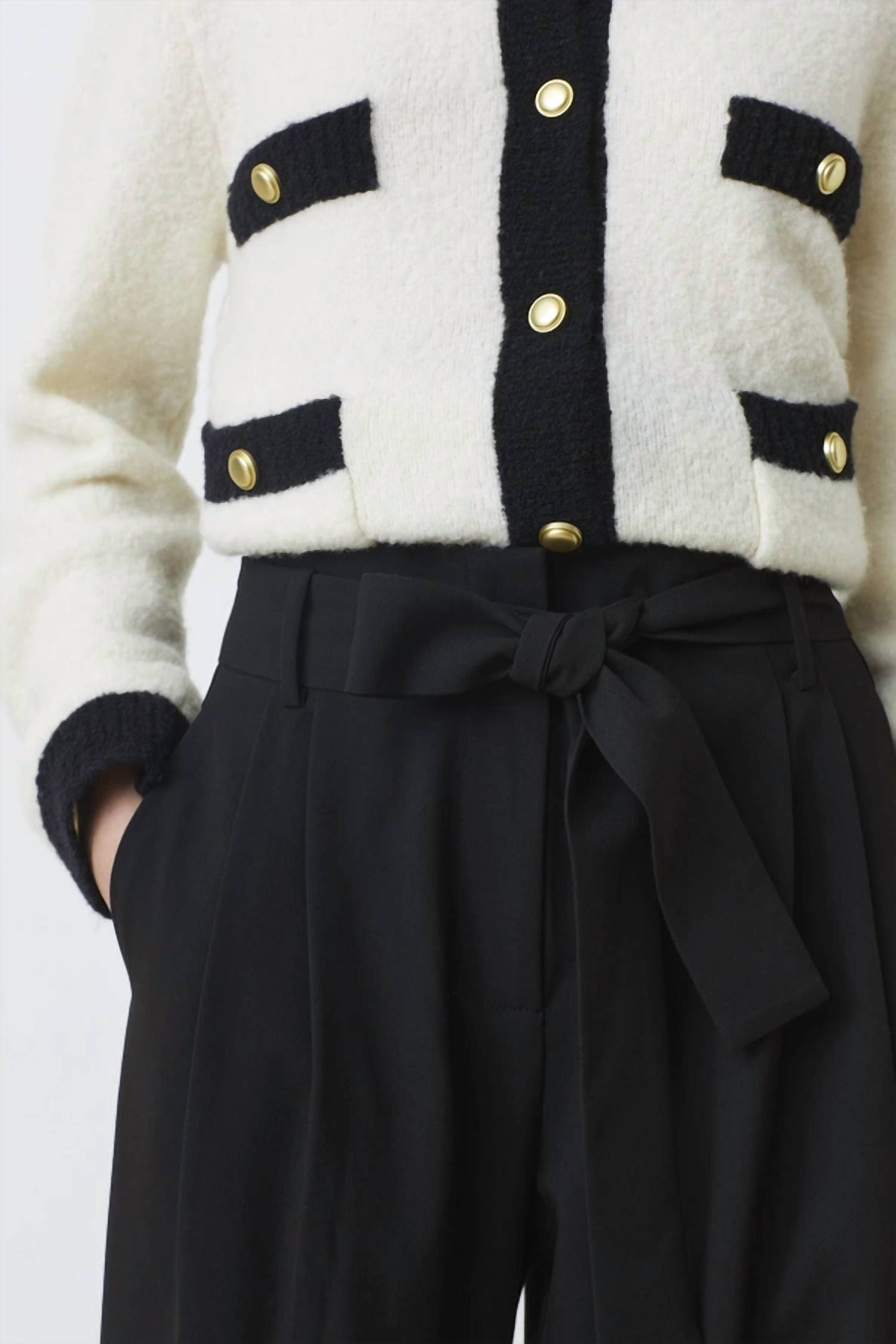 Suncoo - Jared Flowing Belted Trousers