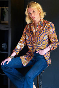 Finley - Princess Paisley Mini Monica Shirt