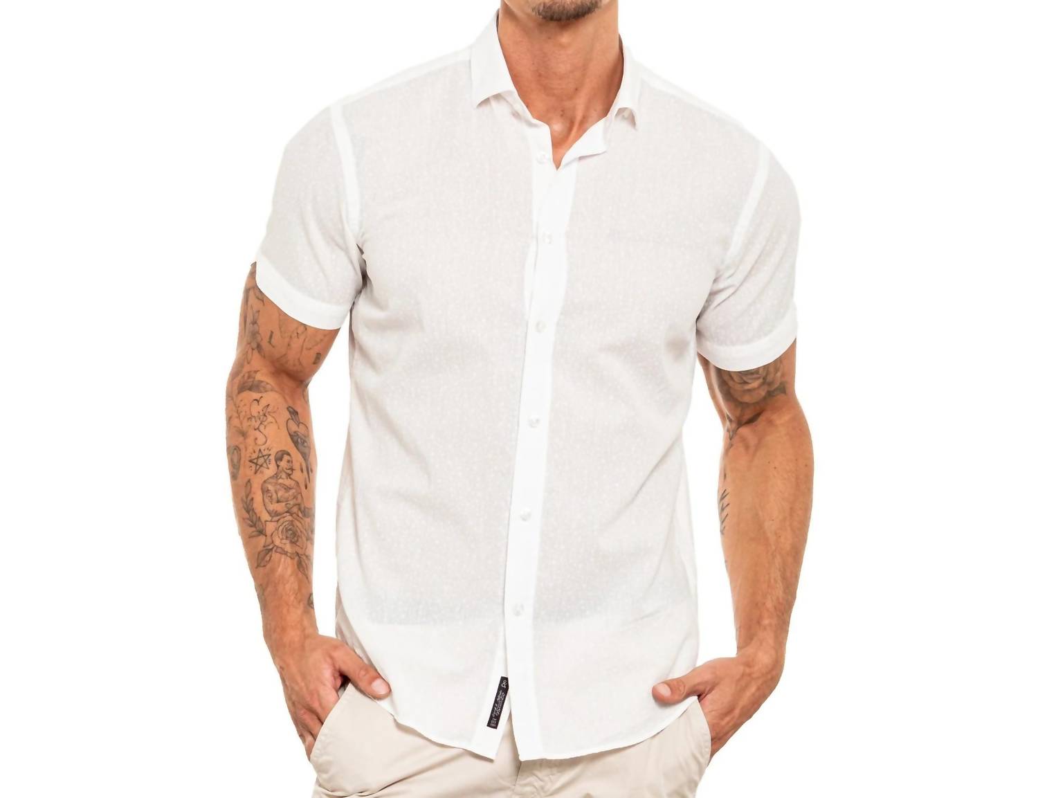 Eight X - Subtle Bubbles Short Sleeve Shirt