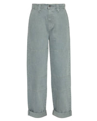 FRAME Cuffed Utility Trouser in slate gray - women's pants - view 5