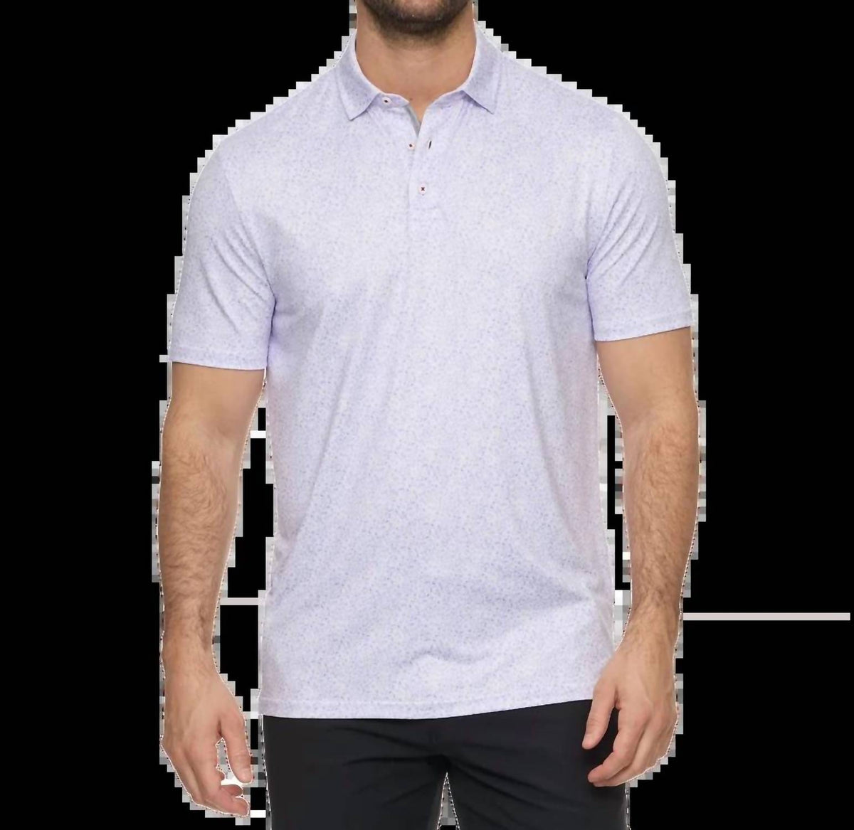 Flags & Anthem - Atmore Short Sleeve Wave Print Performance Polo