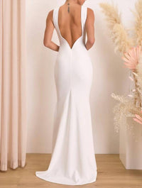 Lulus - Women's Va Va Voom Backless Sleeveless Mermaid Maxi Dress