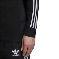 adidas Men's Knit Crewneck Long Sleeve Sweatshirt in black - men's shirt - view 5
