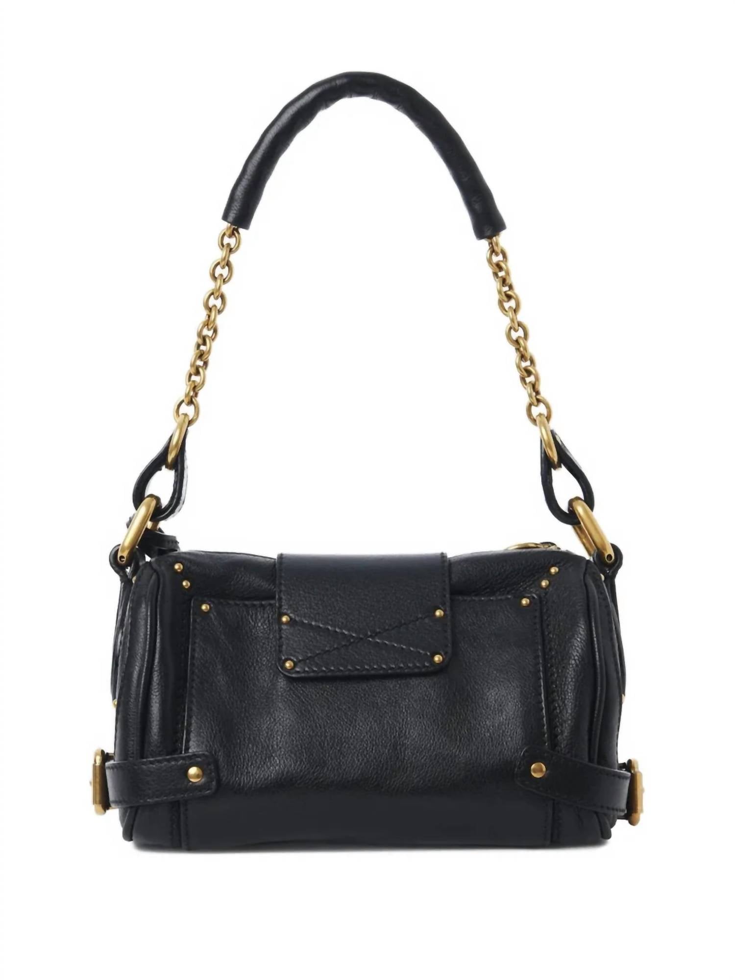 Chloe Small Paddington Chain Bag in black - women's bag - alternate view