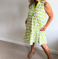 Entro - Garden Swing V-neck Mini Dress