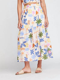 Self Contrast - Rain Front Slit Skirt