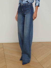 L'Agence - Nolan High Rise Wide Leg Jean