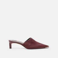 Dolce Vita Women's Lexy Calf Hair Heels in burgundy calf hair - women's shoe