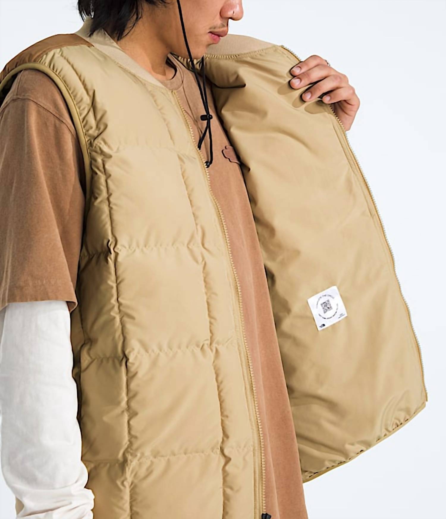 THE NORTH FACE Unwind Sleeveless Vest in khaki stone utility brown - men's jacket - view 5