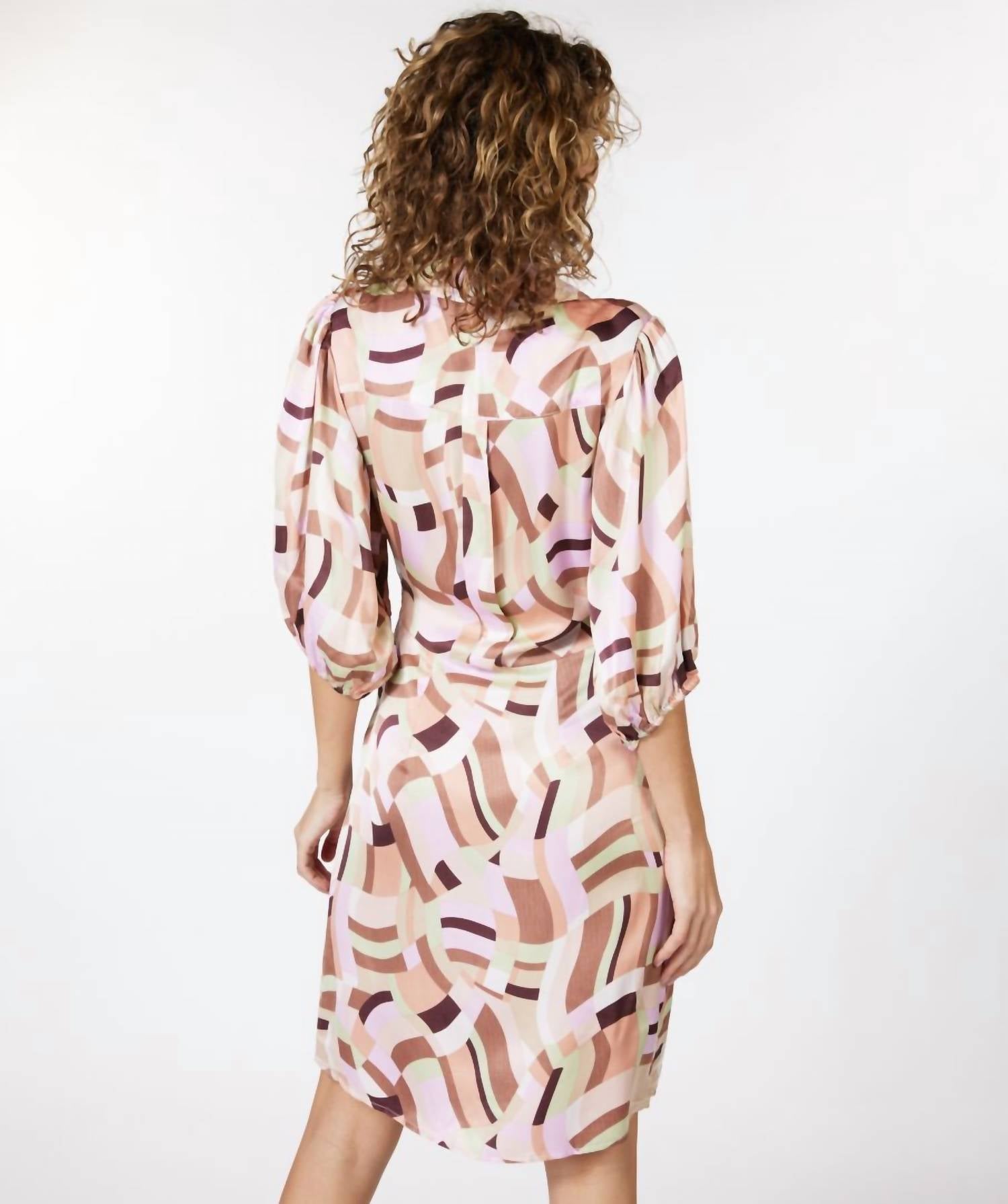 Esqualo - Gena Geometric Overlay Dress