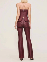 DL1961 - Women's Bridget High Rise Boot Cut Jeans in saffron coated - women's jeans - alternate view