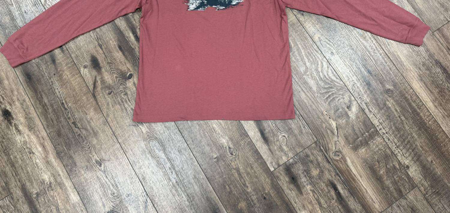 Southern Shirt Company vintage voyager tee LS in red river - men's long sleeve top
