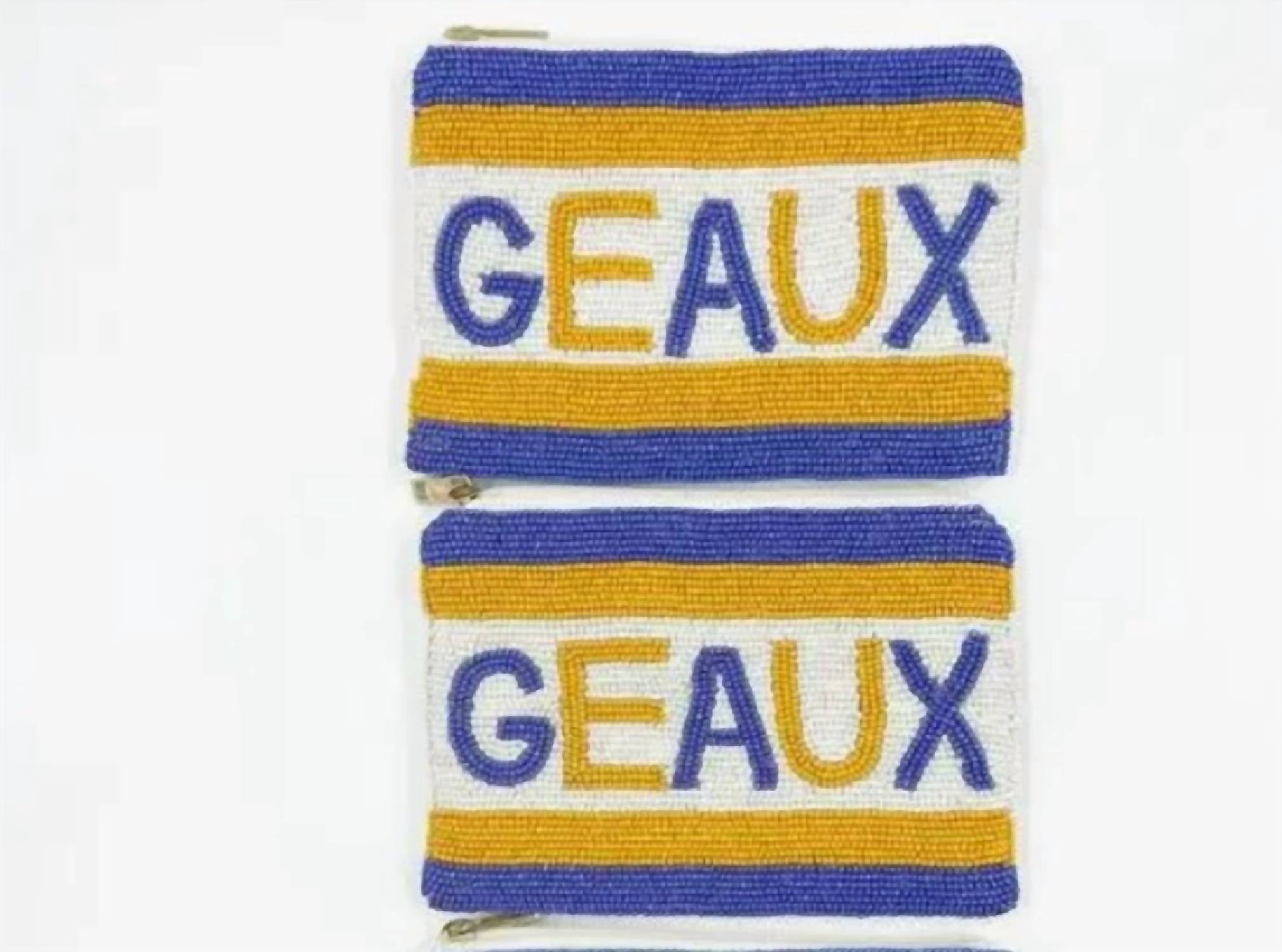 Ameslayne - LSU GEAUX Tigers Harper Beaded Coin Purse