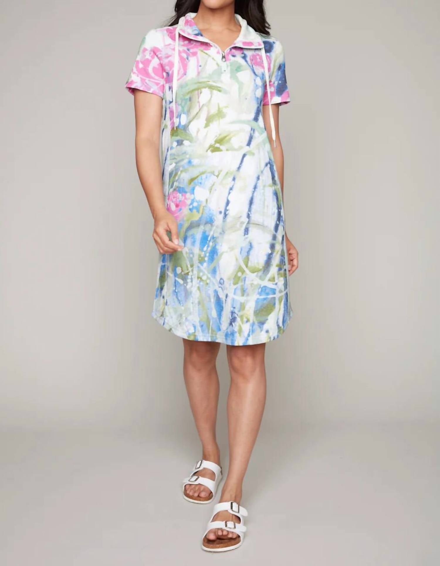 Claire Desjardins Return Of An Old Friend Pop-over Weekender Dress in multi - women's dress