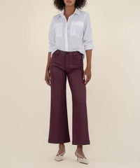Kut From The Kloth - Meg Coated Hi Rise Wide Leg Jeans