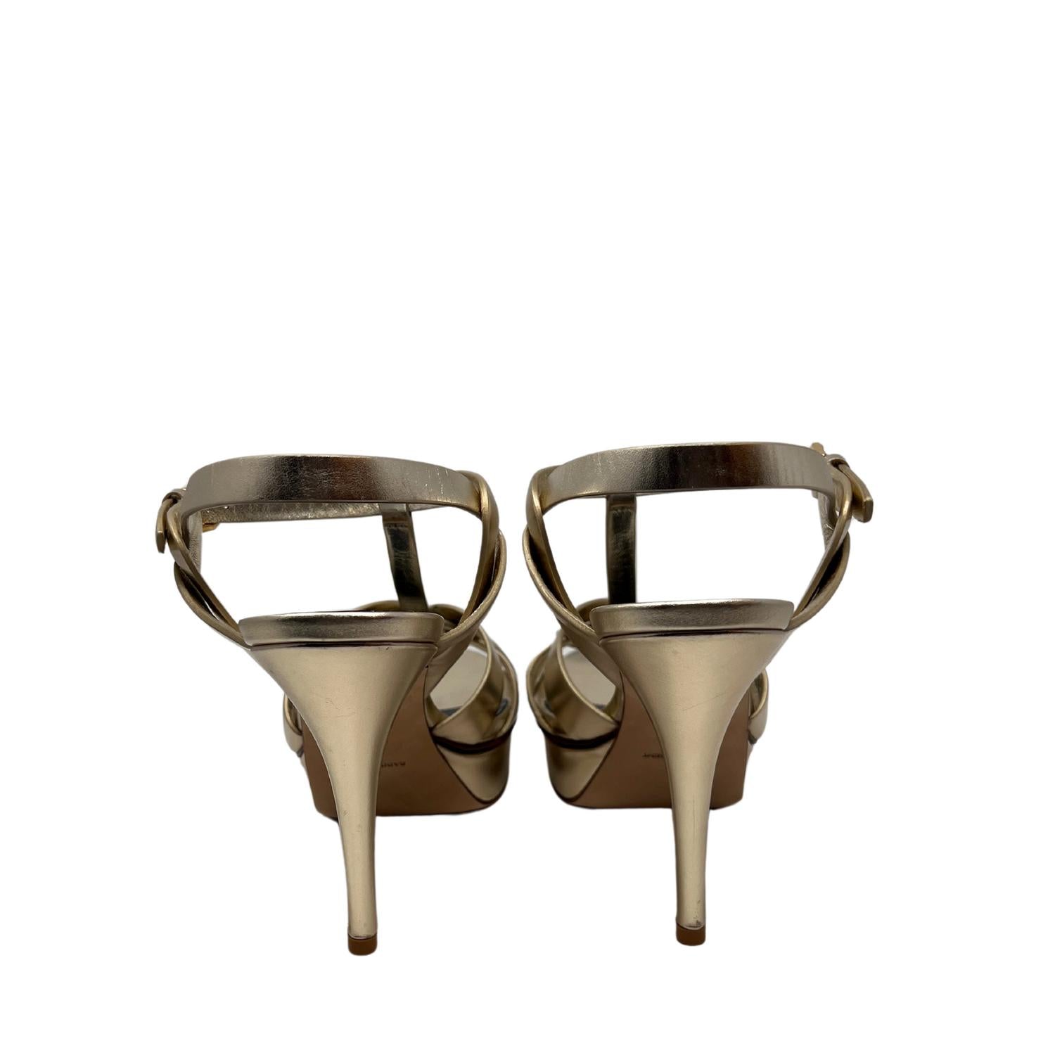 Saint Laurent - Pre-loved Women's Tribute 105mm Platform Sandals