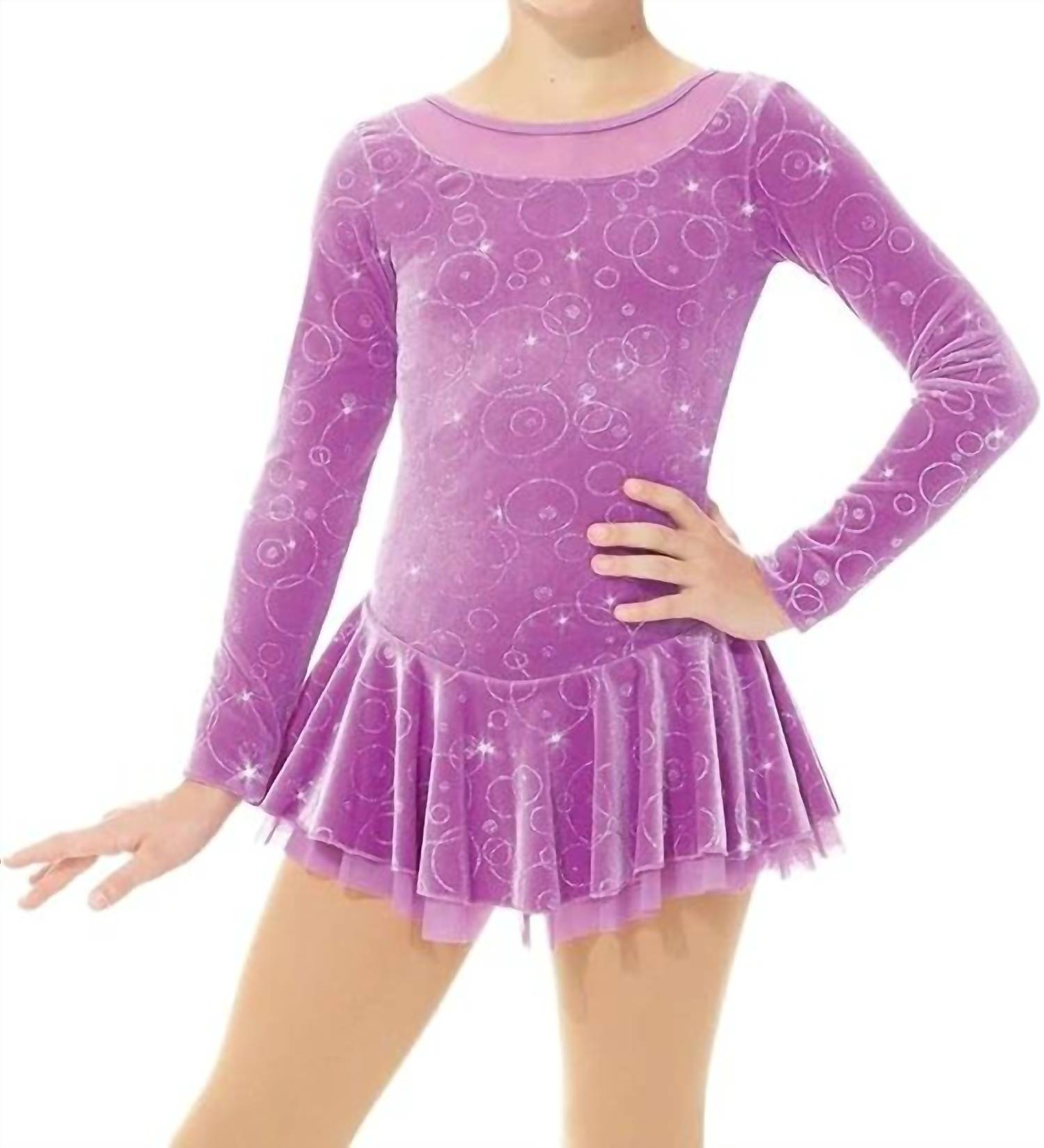 Mondor - Velvet Bubbles Long Sleeve Skate Dress
