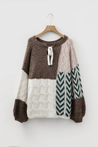 Shewin - Patchwork Cozy Sweater