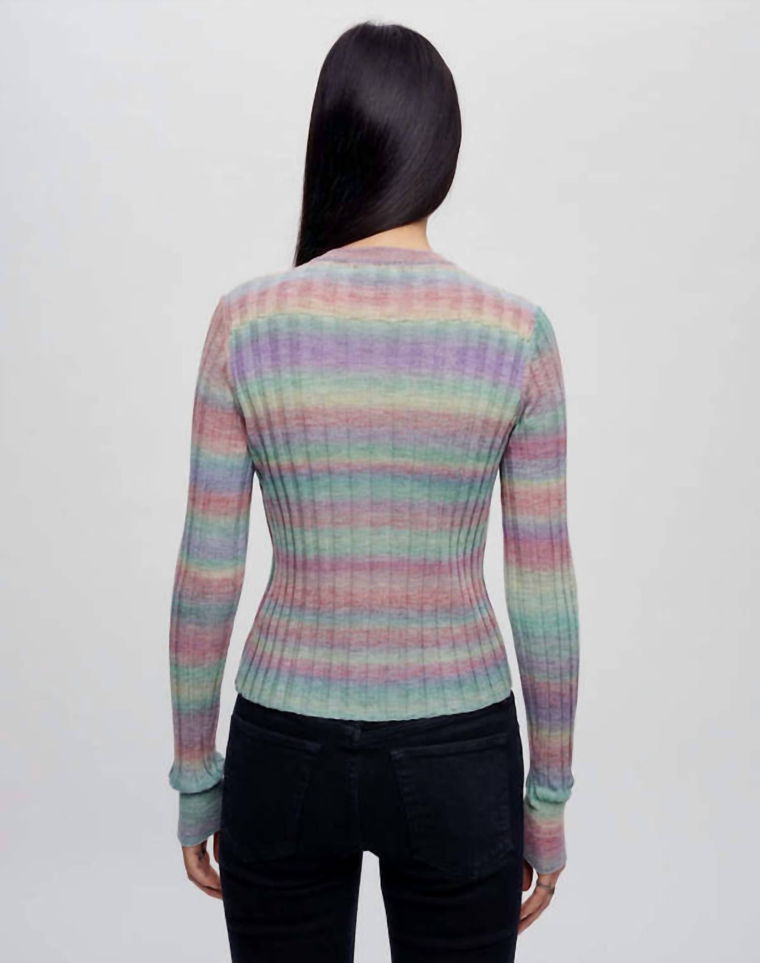 Re/Done - Poor Boy Rib Slim Cardigan