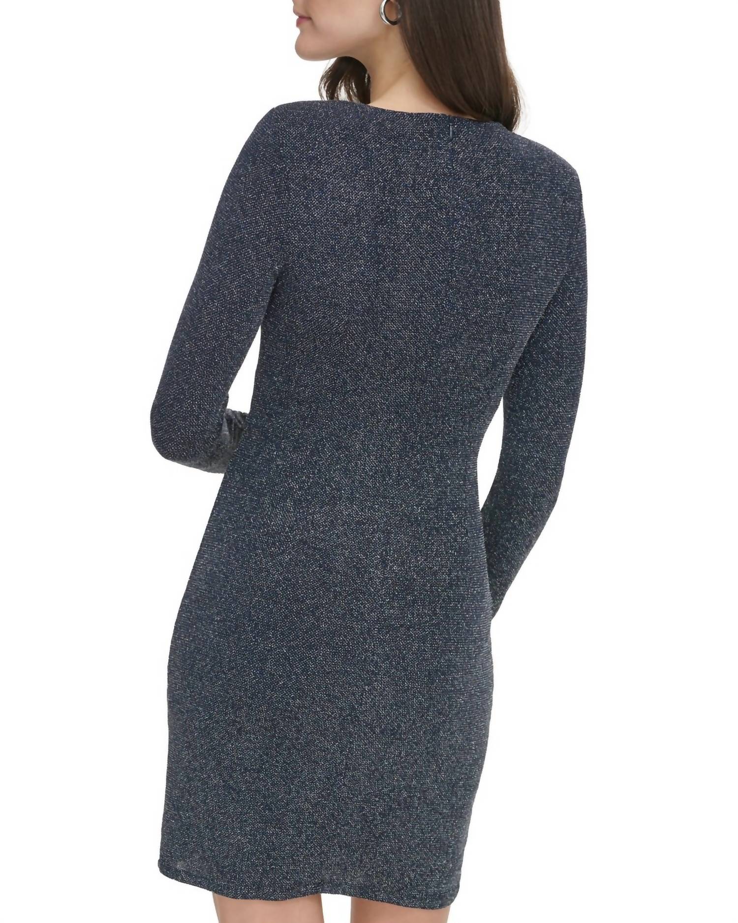 Vince Camuto - Metallic Long Sleeve Dress
