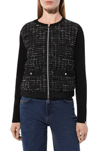 Herno - Chanel Maglia Tessuto Con Piuma Jacket