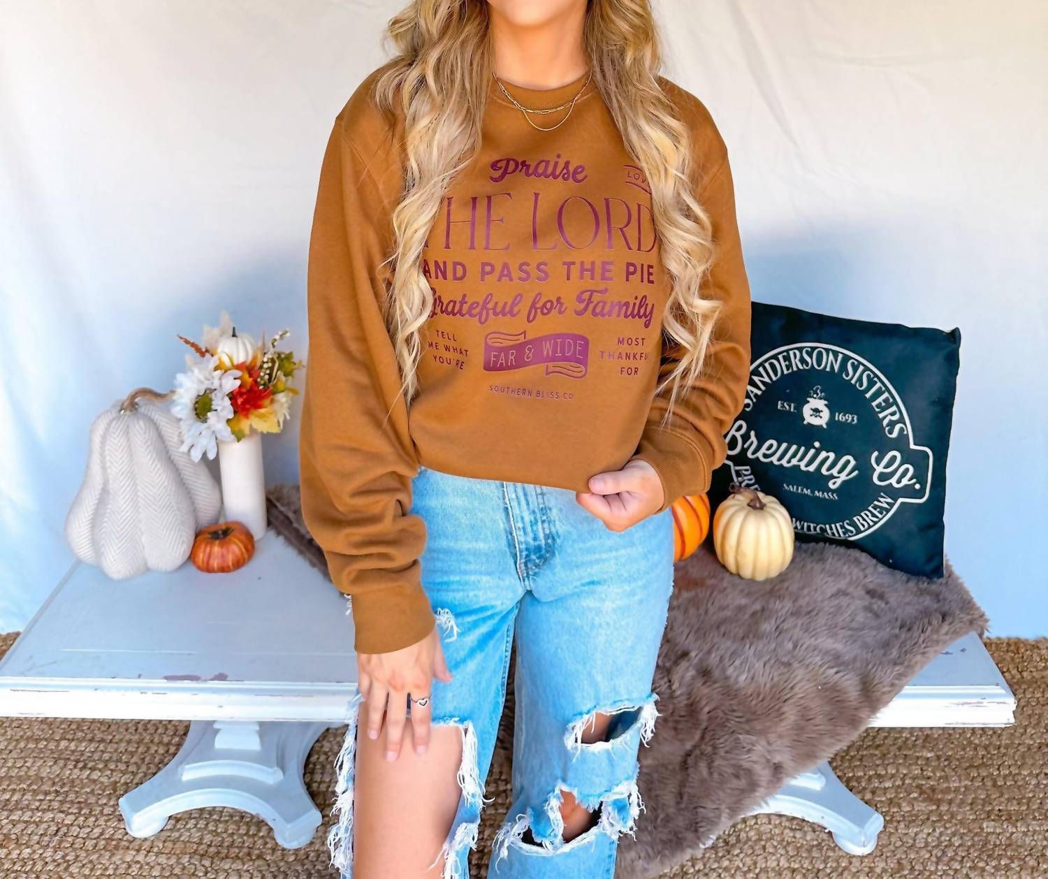Southern Bliss - Praise The Lord Thanksgiving Sweater