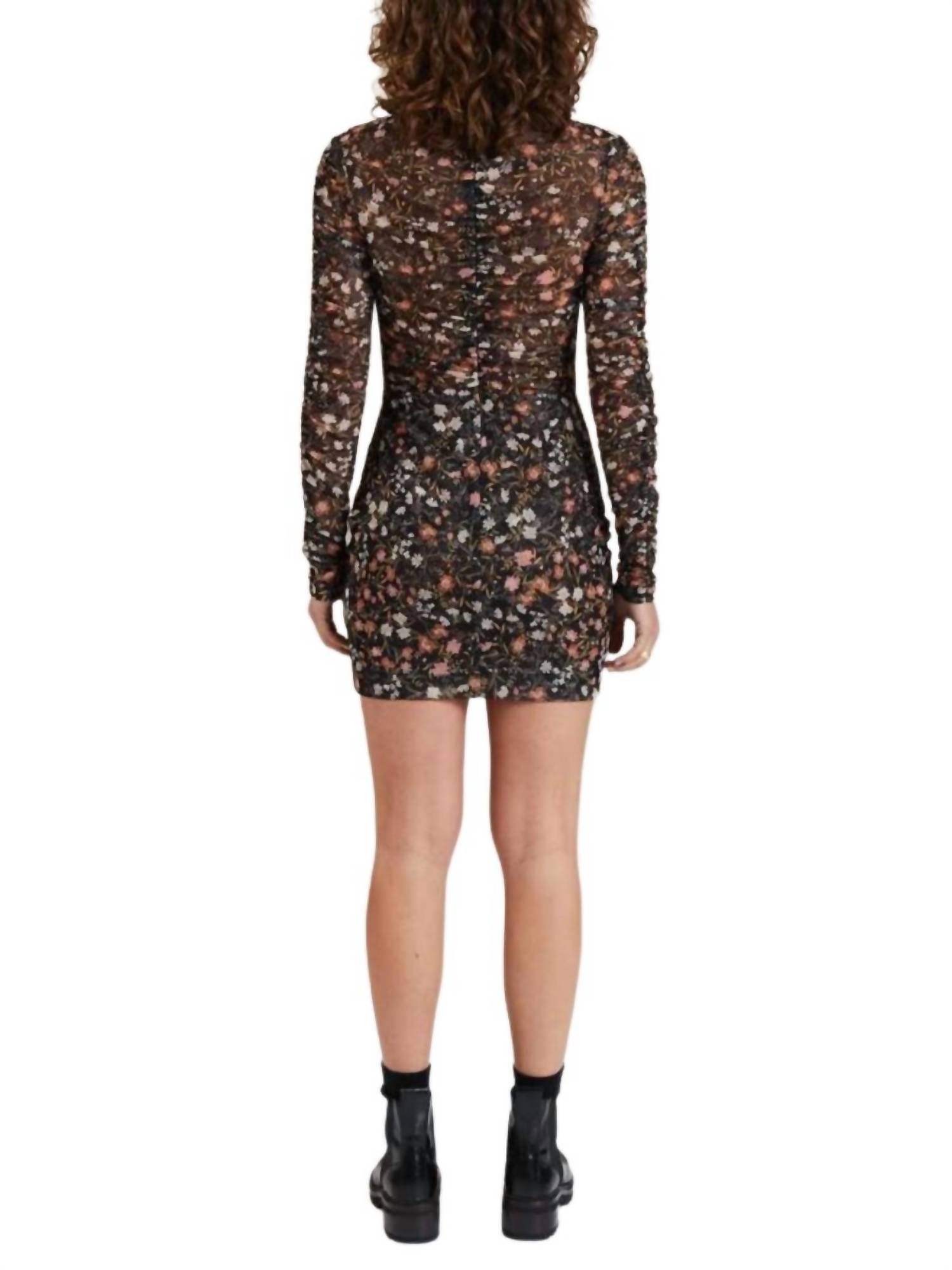 MIDNIGHT FAUNA MINI DRESS