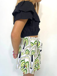SKEMO Girls' Dominica Top in black - kids' blouse - alternate view