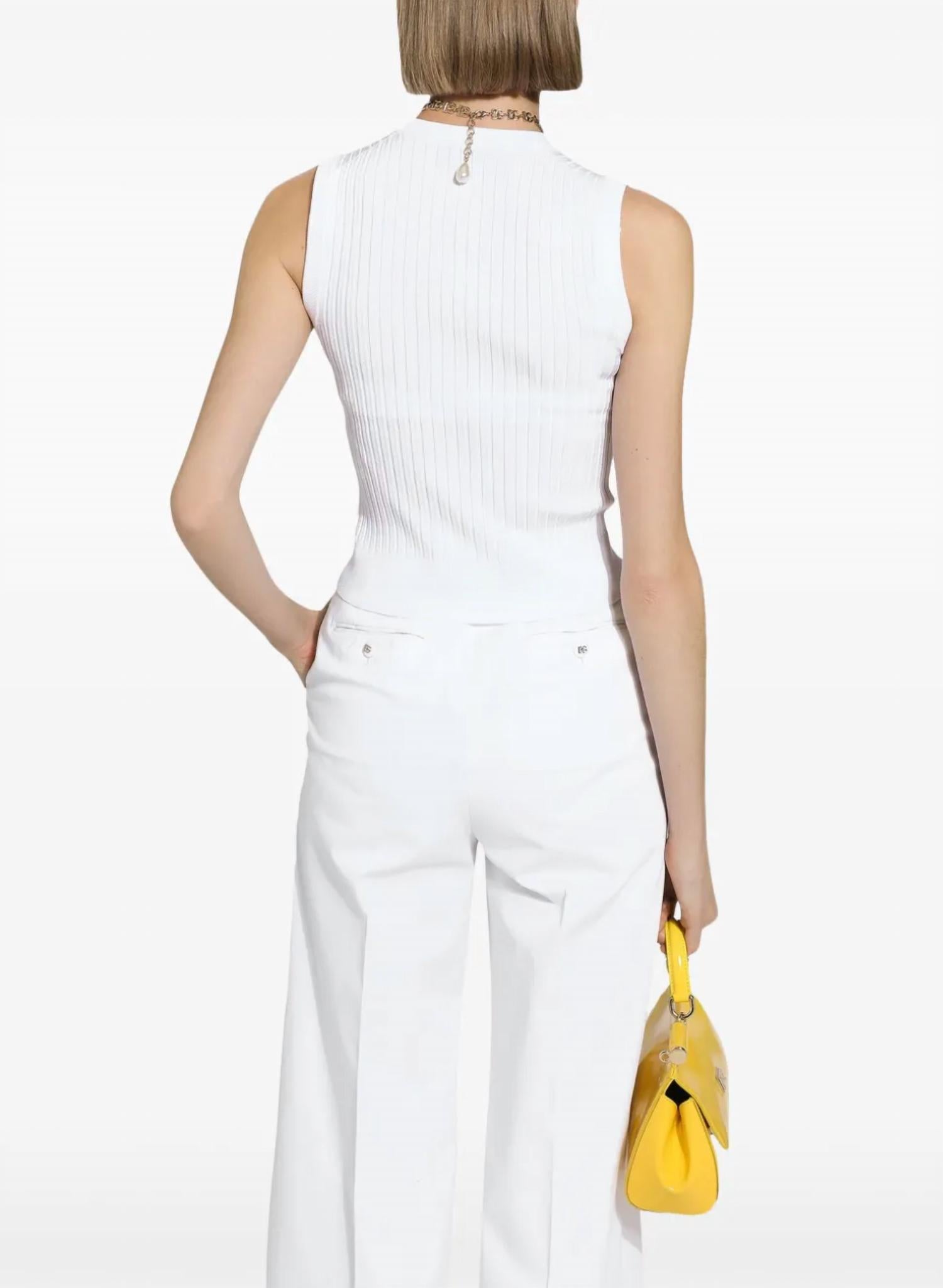 Dolce & Gabbana - Women's Ribbed Stretch Viscose Top