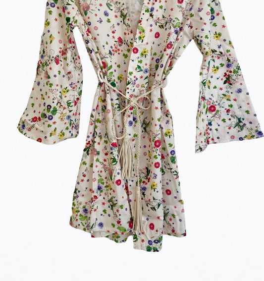 MARIANNE FLORAL ORGANIC COTTON KIMONO