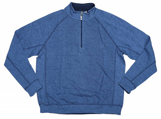 Tommy Bahama - Men's Reversible 1/4 Zip Long Sleeve Pullover - Plus