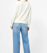 FRENCH CONNECTION Sloane Pearl Sweater in porcelain cream - women's sweater - detail view