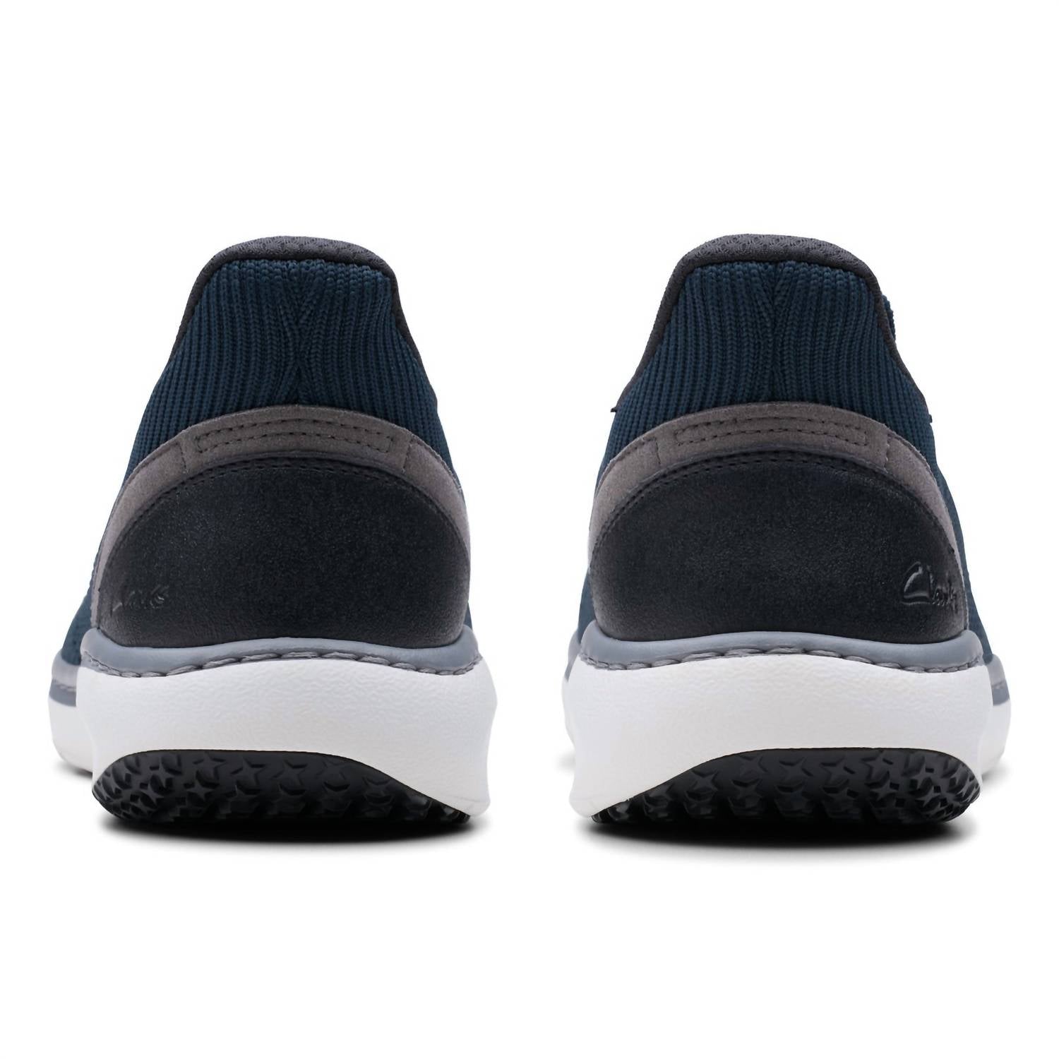 Clarks Men's Pro Free Sneaker in navy knit - men's sneaker - alternate view