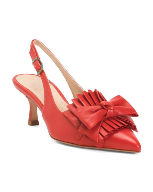 Beautiisoles By Robyn Shreiber - Women's Leather Pointed Toe Slingback Pumps