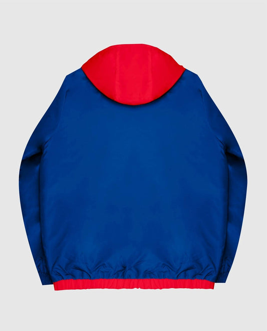 Starter - Men's Chicago Cubs Hooded Nylon Full Zip Jacket