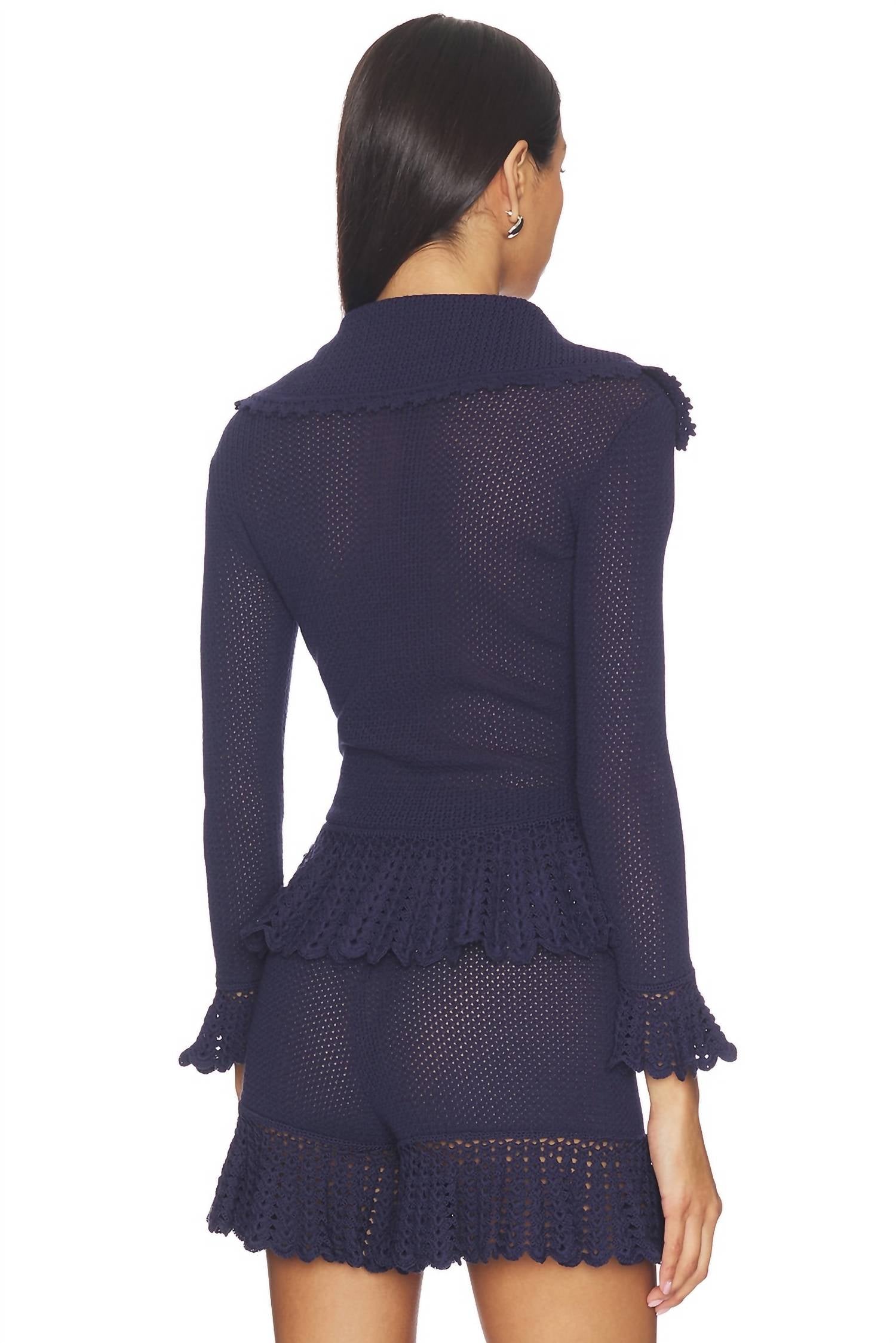 Self-Portrait - Shell embellished cardigan