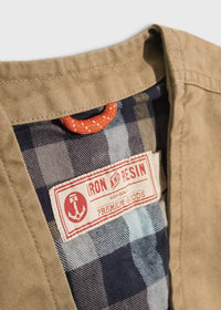 Iron & Resin Men's Bronco Vest in beige - men's jacket - alternate view